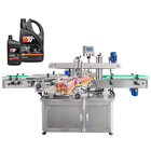 Automatic Flat Front Back Labeler For Oil Drum Square Bottle Jar Two Sides Labeling Machine