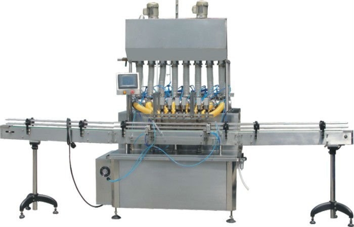 Lubricant Butter Linear Automatic Bottle Capping Machine PLC Liquid Soap Filling Machine