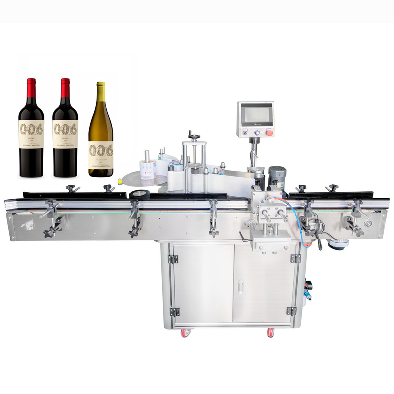 Ym515 Beverage Electric Bottle Label Applicator / Labeling Machine For Round Bottle Auto