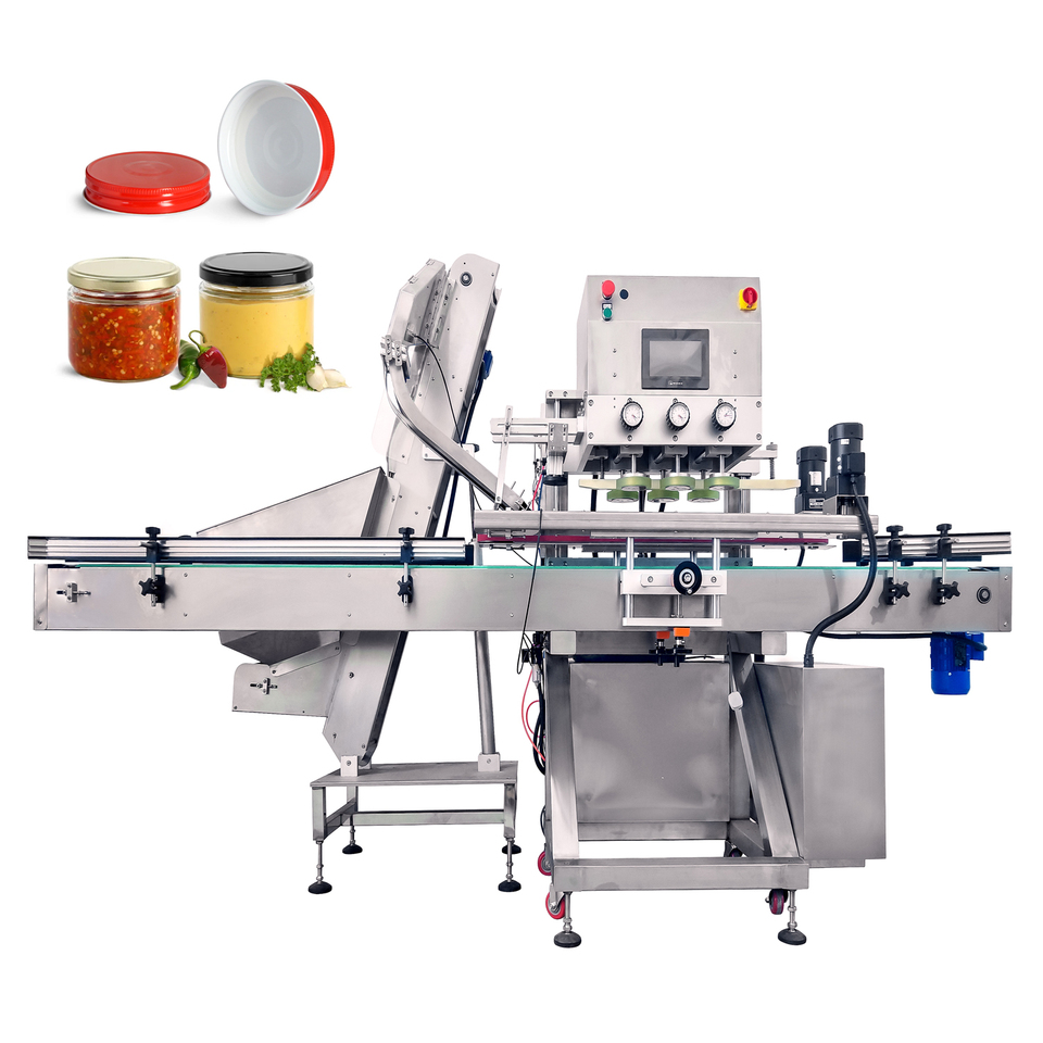 Automatic Cap Installer 30 - 130mm Bottle Diameter Four Wheel Capping ...