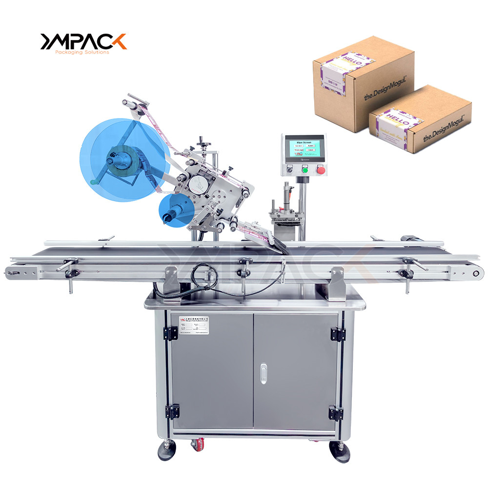 Labeller Encoder Splitter Box YIMU Packaging Machine Carton Box Corner Warp Labeller Flat Surface ...