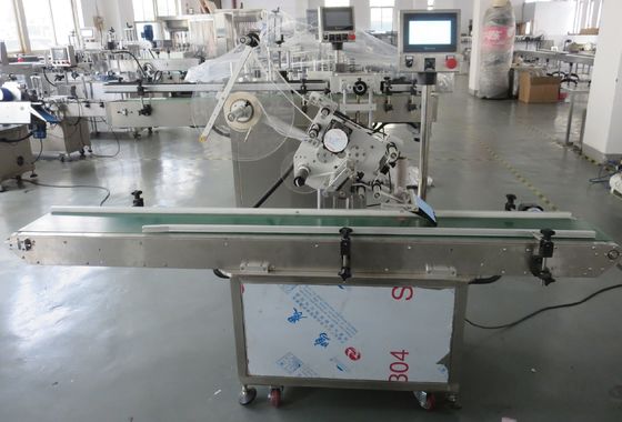 Box Top Side Plane Labeler Automatic Flat Labeling Machine In Bag Pouch Lid