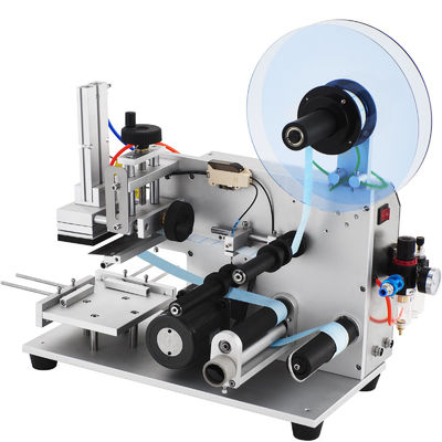YM120 Manual Flat Labeling Machine For Cardboard Boxes / Square Bottles ...