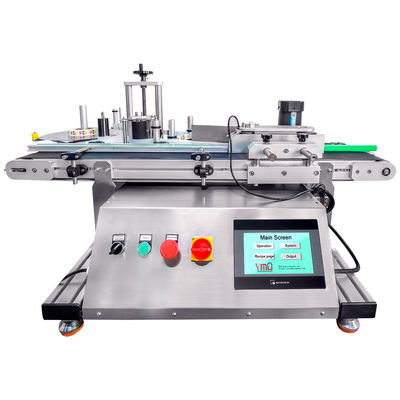 YM415 Automatic Label Applicator for Round Bottle Positioning Labeling ...