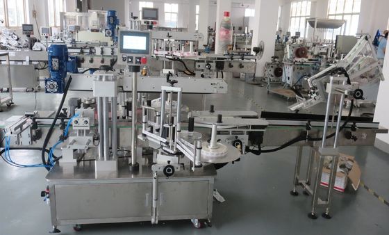 1500W Three Heads Plastic Bottle Label Pasting Machine Automatic ...