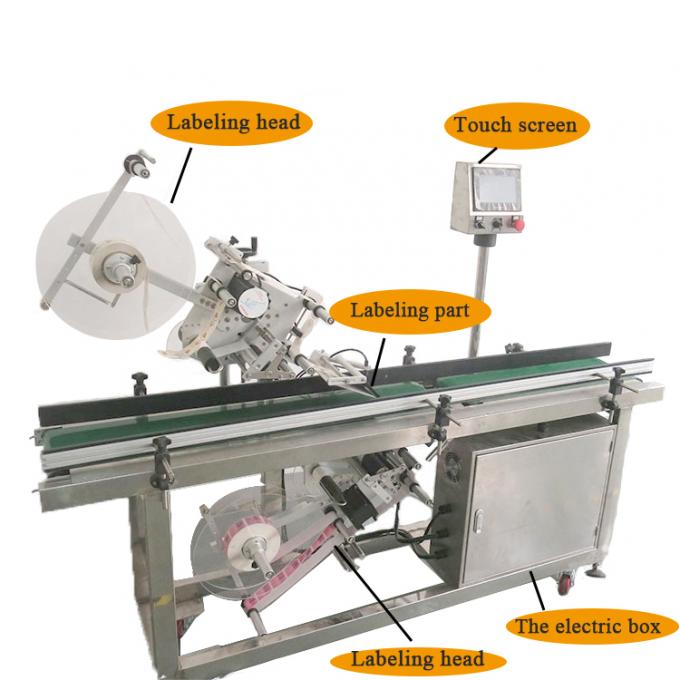 SS304 Automatic Bag Labeling Machine Box Label Applicator Machine 40 ...
