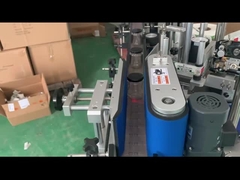 Pneumatic Round Bottle Automatic Labeling Machine Glass for Cosmetic Jar Can 300KG