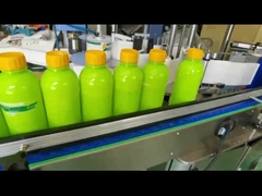 SS304 Aluminum round Bottle Automatic Labeling Machine For Cosmetic Shampoo Jar 1500W