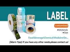 Yimu Sticker Labels，Waterproof Labels for Bottles, Costom Adhesive Label Rolls