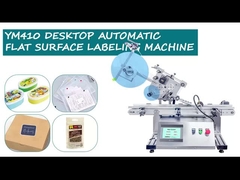 YM410 2024 Automatic Manufacturing Packaging Machine for Flat Top Side Sticker Labeling