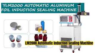 Continuous Induction Foil Sealer LM2000 Sealing Clear PET Jar Aluminium Liner