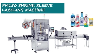 High Speed PM150 Sleeve Label Machine Heat Shrink Sleeve Applicator for Beverage Bottles